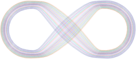 Abstract Prismatic Infinity Symbol II
