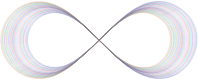 Abstract Prismatic Infinity Symbol III