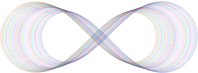Abstract Prismatic Infinity Symbol IV
