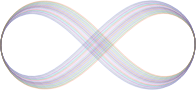 Abstract Prismatic Infinity Symbol V
