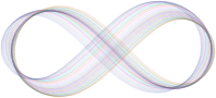 Abstract Prismatic Infinity Symbol VI