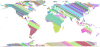 World Map Sketch Prismatic