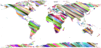 World Map Sketch Chromatic