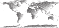 World Map Sketch Duochrome