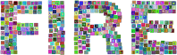 Fire Icons Typography Prismatic