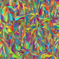 Polyprismatic Leaves Background