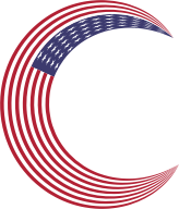 America Flag Crescent Moon