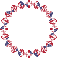 American Flag Twist Frame