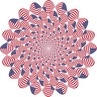 American Flag Twist Vortex