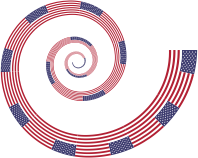American Flag Spiral