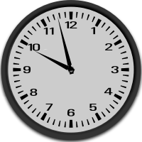 Corrected 2-1/2 Minutes Before 10 (9:57)