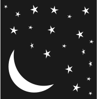 Very Starry Moonlit Night
