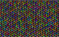 Abstract Polyprismatic Triangular Pattern With Black