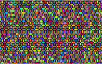 Abstract Polyprismatic Geometric Background Pattern 2 With Black