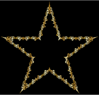 Gold Decorative Star