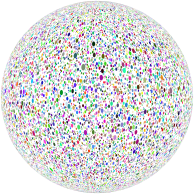 Dense Circles Prismatic Orb No BG