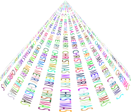 Christmas Tree Typography Type II Prismatic