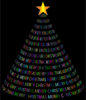 Christmas Tree Typography Type III Prismatic