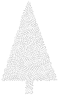 Abstract Christmas Tree Triangular