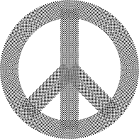Peace Sign Checkerboard