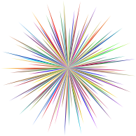 Stylized Spiky Sun Design Polyprismatic