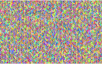 Hexagonal Triangular Geometric Polyprismatic Background