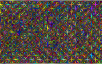 Abstract Hollow Diamonds Pattern Type II Polyprismatic