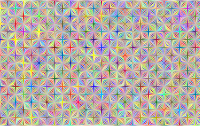 Abstract Hollow Diamonds Pattern Type II Polyprismatic No BG