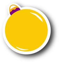 Yellow Christmas Ornament (Round)