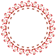 Santa Waving Frame