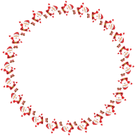 Santa Waving Frame Variation 2