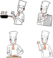 Cartoon Chef Illustrations