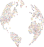 World Globe Avatars Minus Ocean