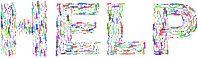 Help Hands Typography Prismatic