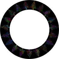 Starry Christmas Tree Frame Prismatic