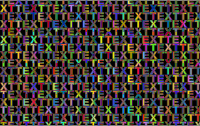 Polyprismatic Text Background