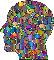 Man Head Tiles Polyprismatic Var 2