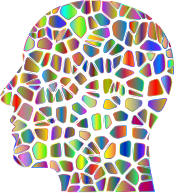 Man Head Tiles Polyprismatic Var 4