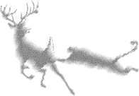 Deer And Mountain Lion Silhouette Waves