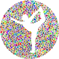 Negative Space Yoga Leaves Polyprismatic No BG