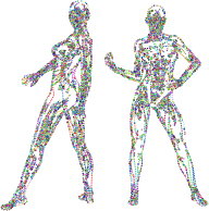 Muscular Women Dots No BG