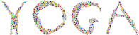 Yoga Circles Typography Polyprismatic