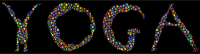 Yoga Circles Typography Polyprismatic With BG