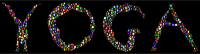 Yoga Circles Typography Chromatic With BG
