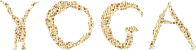Yoga Circles Typography Gold