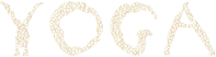 Yoga Circles Typography Gold Outline