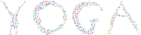 Yoga Fractal Typography