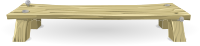 Wooden bench from Glitch