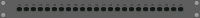 1HE 24 port RJ45/8P8C ethernet patch
