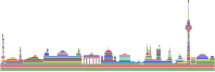 Berlin Cityscape Skyline Silhouette Polyprismatic